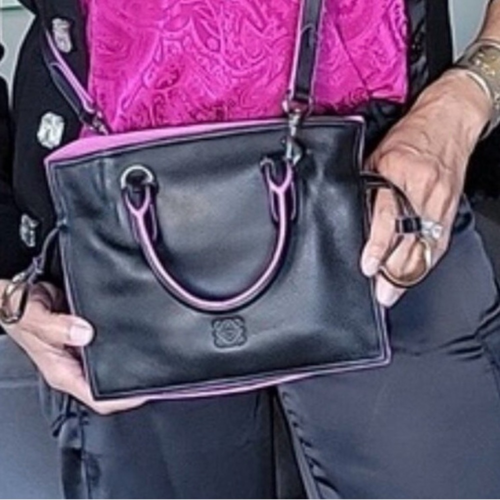 Loewe Flamenco Black and Pink Mini Bag - Picture 7 of 11